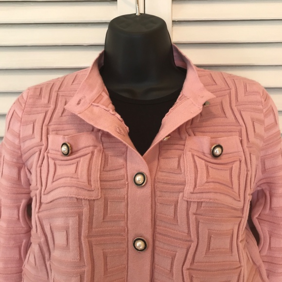 Pink Knit Cardigan- Cropped! EUC 3/$19 - Picture 5 of 12